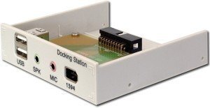 DA-70122AREV1.1 Multifunktionspanel • 2x USB 2.0 • 1x FireWire • 1x Audio Line In/​Out • 1x Mic