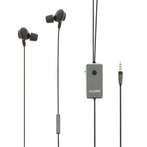 N-SWANCHS100GY Headset ANC In-ear 3.5 mm Kabel Indbygget Mikrofon 120 cm Antracit/Sort