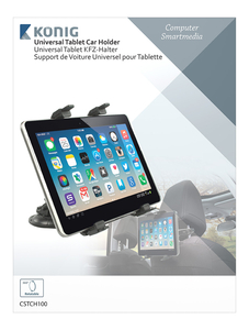 N-CSTCH100 Universal Tablet Mount In-Car Window and Headrest Black