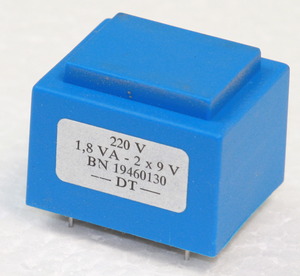 BN19460130 Transformer 1,8VA 220V 2x9V 2x100mA