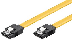 W95021 HDD S-ATA 0,5mtr. cable 6 Gbits Clip SATA L-Type male > SATA L-Type male