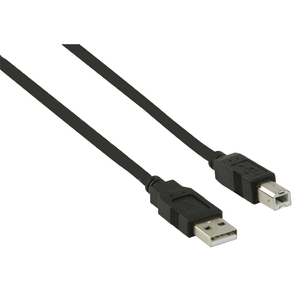 N-VLCP60100B05 USB Kabel, 2.0 - USB A Han - USB-B Han, 0.5 m, sort