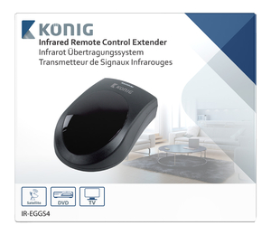 N-IR-EGGS4 IR Remote Control Extender 433.92 MHz / Range 6 m