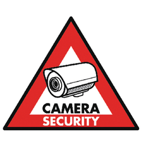 SAS-ST-CS Camera Security skilt, selvklæbende, 5 stk.