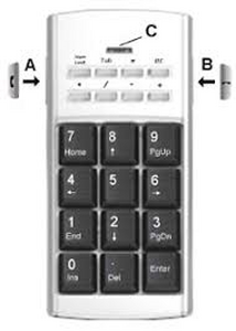 PCUSB29 Ekstern tastatur til brug med bærbare computere og notebooks USB