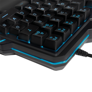 ID0181 LogiLink® Illuminated one-hand gaming keyboard, black