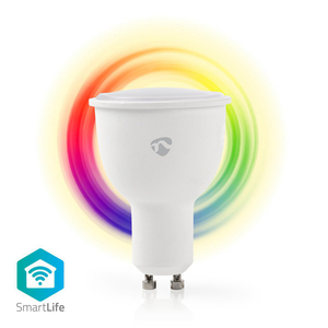 N-WIFILC10WTGU10 Smart LED-pære med Wi-Fi | Fuldfarve og varm hvid | GU10