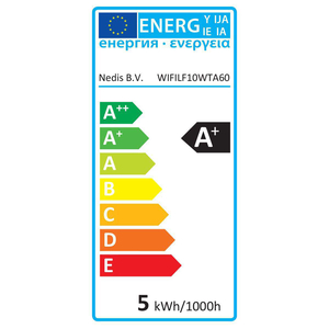 N-WIFILF10WTA60 Wi-Fi Smart LED-pære | Glødepære | E27 | Hvid | A60