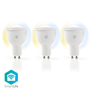 N-WIFILW30WTGU10 Smart LED-pære til Wi-Fi | Varm til kold hvid | GU10 | 3-pak