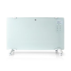 N-WIFIHTPL20FWT Wi-Fi Smart-konvektionsradiator | Termostat | Frontpanel af glas | 2000 W | Hvid