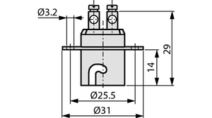 33137/257DG Lampefatning B15d/BA15d