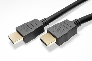 W41081 Ultra High Speed HDMI 2.1 Kabel 8K@60 Hz/4K@120Hz 0,5m Sort