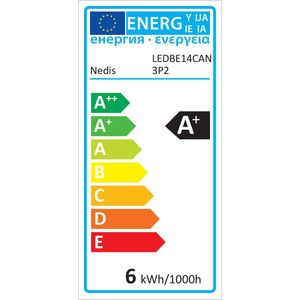 N-LEDBE14CAN3P2 LED-lampe, E14 | 5.8 W | 470 lm | 3-pak