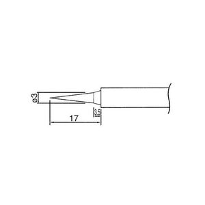 N1-26 Loddespids for ZD-937 0,5mm RUND