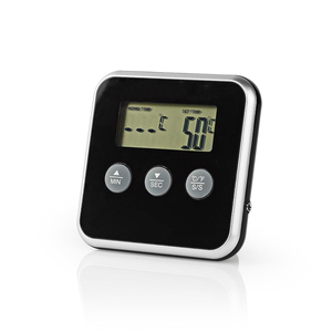 N-KATH105BK Stegetermometer | 0-250 °C | Digitalt Display | Timer