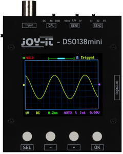 DSO-138-MINI Oscilloscope 200 kHz 1-channel 1 MSa/s 1 KP 12 Bit