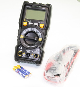 PCW01B PCWork PCW01B Digital Multimeter, True RMS, Auto Range Digital multimeter CATIII 600V NCV perfekt til begynder, skoler, hobby