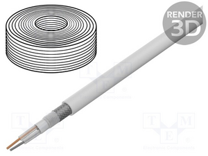 TASKER-C128 Mikrofonkabel 2 x 0.35 mm² (Ø=6,3mm.), hvid Mikrofonkabel 2 x 0.35 mm² (Ø=6,3mm.), hvid, 2 kerner kobber
