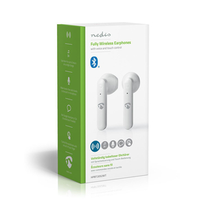 N-HPBT2052WT Fuldt Trådløse hovedtelefoner | Bluetooth® | Touch Control | Opladningsholder | Indbygget mikrofon | Understøtter stemmestyring | Hvid