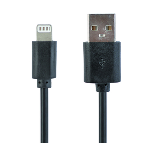 CC-USB2-AMLM-1M Apple Lightning USB kabel, sort, 1 meter