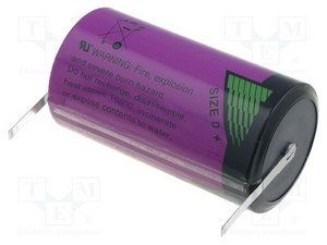 SL-2780T 3.6V D batteri Litium-tionylklorid Ledning Terminal, 19Ah