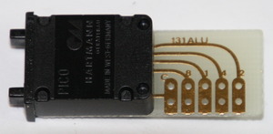 PICO-131-ALU-2 Fingerhjulsomskifter BCD Bogstaver, sort, 1 stk.