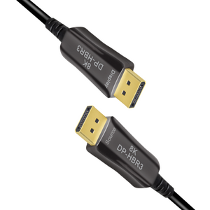 CDF0100 Optiske Hybrid DisplayPort cable, DP/M to DP/M, 8K/60 Hz, AOC, black, 15 m