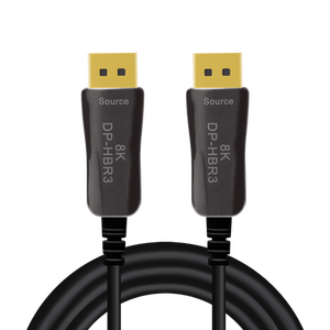 CDF0100 Optiske Hybrid DisplayPort cable, DP/M to DP/M, 8K/60 Hz, AOC, black, 15 m
