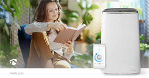 N-WIFIACMB1WT14 SmartLife Klimaanlæg | Wi-Fi | 14000 BTU | 120 m³ | Affugtning | Android™ / IOS | Energiklasse: A | 3-Hastighed | 65 dB | Hvid