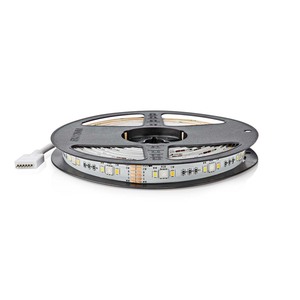 N-WIFILS50CRGBW SmartLife fuld farve LED Strip | Wi-Fi | Cool Hvid / RGB / Varm Hvid | 5000 mm | IP65 | 2700 - 6500 K | 405 lm | Android™ / IOS