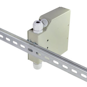 FB5000 Fibre optic DIN rail splice box for 8xLC or 6xSC couplers