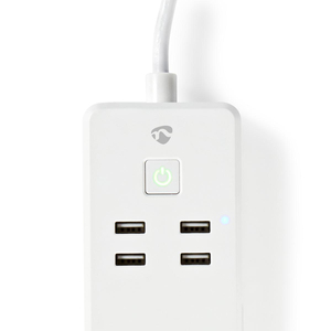 N-WIFIP311FWT SmartLife Stikdåse, Wi-Fi, 3 x EU stik (CEE 7/3) / 4 x USB