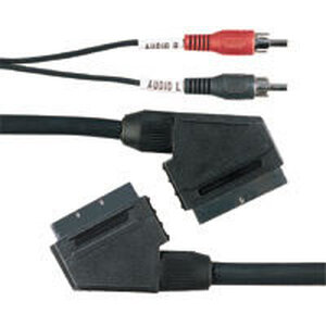 S107971 Cable SCART+2RCA Audio 1.2m Blister