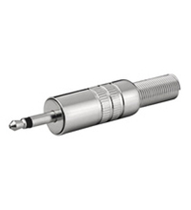N-JC-038 3.5 Mono han Metal/Spring (max Ø4,3mm kabel)