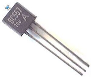 BC557A PNP 45V 0,1A 0,5W B:120-250 TO92