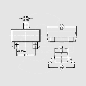 BSS63 PNP 100V 0,1A 0,33W B&gt;30 SOT23 SOT23