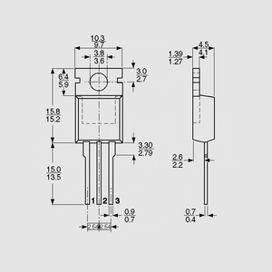 BUZ11 Transistor MOSFET, N-Ch, 50V, 30A, 75W, 0,04R, TO220AB TO220AB