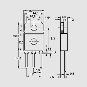 BUP314D 1200V 42A 300W TO218AB TO218AB