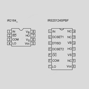 IR2130 3-Phase Brdg Dr. 600V DIP28  Circuit Diagrams