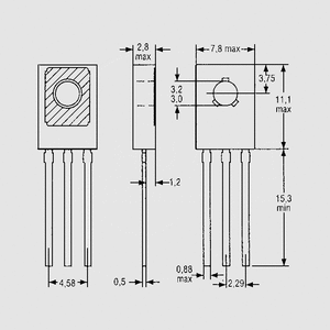 BT151-500R Thyristor 12A 500V TO220AB TO126