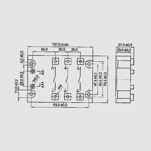 WGA3-12D10Z Solid State Relay Z-Vers. 480V 10A Hocke WGA3-_