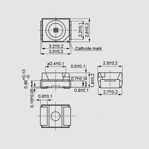 EL67-21SURC/S53 SMD-LED Refl Red 55mcd 120° PLCC EL67-21_