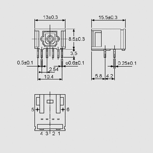 TORX194 Fiber Optic Rec. Module -29dBm 10Mb/s TORX173, TORX19_