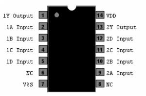 CD4072 Dual 4-Input OR Gate DIP-14