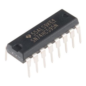 74HC595 8-bit shift registers with output latches, three-state parallel outputs