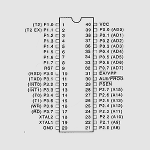 AT89C55WD-24PU MC 5V 20K-Flash 24MHz DIP40 DIP40