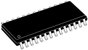 ST62T25CM6-SMD MC 20I/O 4KB-ROM 64B-RAM SOL28
