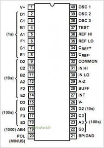 ICL7126 3 1/2 Digit A/D Converter DIP-40