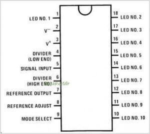 LM3914N Dot/Bar Display Driver DIP-18