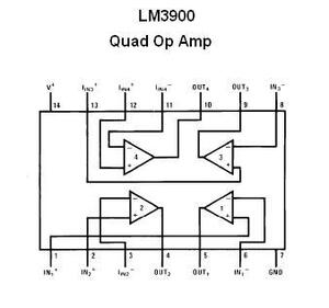 LM3900N 4xOp-Amp 4-32V DIP-14